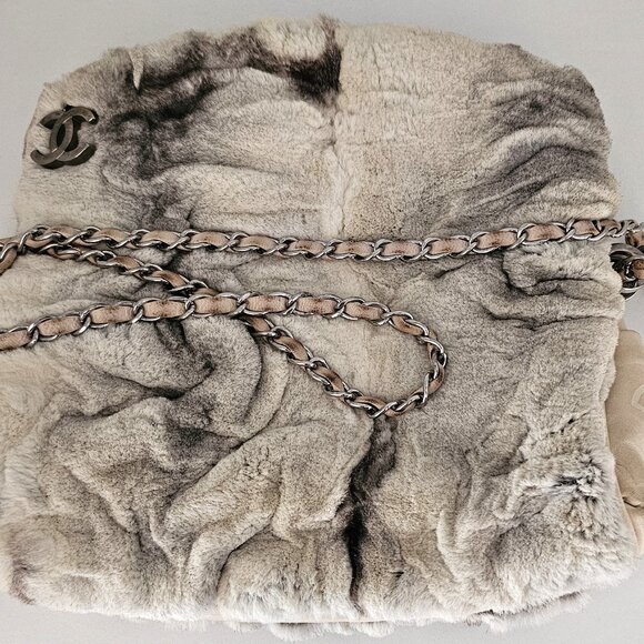 Chanel Sheared Mink Handbag with Silver Hardware - Picture 2 of 10